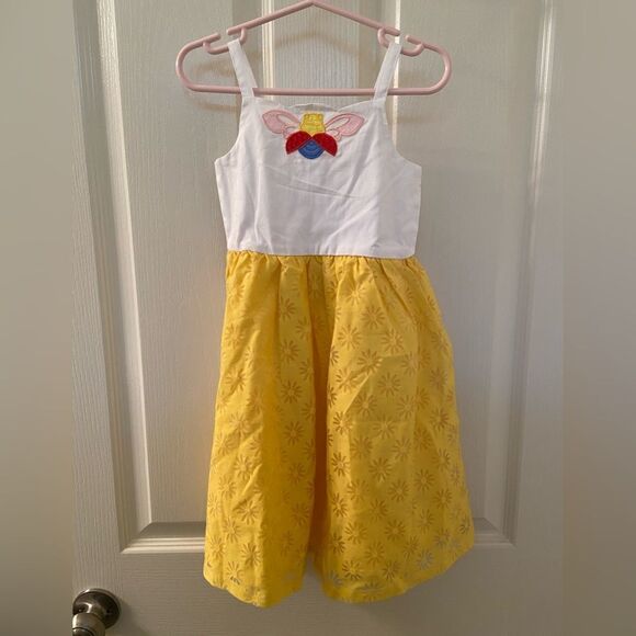 Margherita Girls Yellow Bug Daisy Maxi Dress Size 18-24 Months NWT - Picture 1 of 11